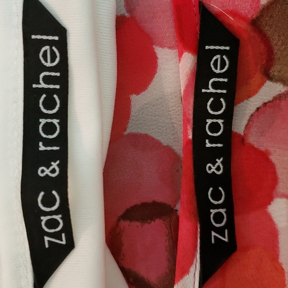 Zac & Rachel sheer blouse with a camisole.  2 pc. set. Size L. Like new conditio - Picture 6 of 6